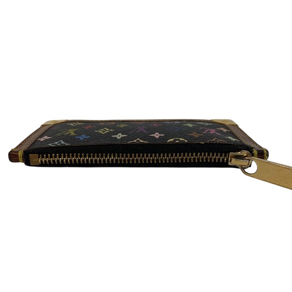 Authentic Louis Vuitton x Murakami Noir Multicolore Key Cles Holder Pouch- Y2K - Picture 3 of 16